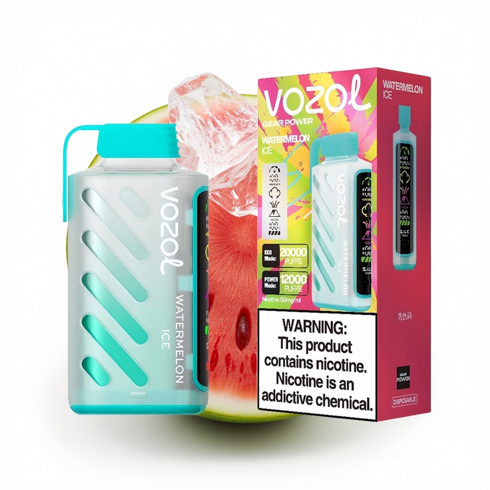 VOZOL Gear Power 20000 Vannmelon Is med Dual Mesh Coil