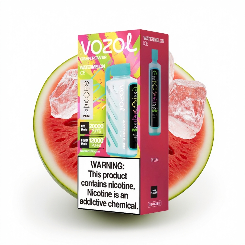 VOZOL Gear Power 20000 Vannmelon Is med Dual Mesh Coil