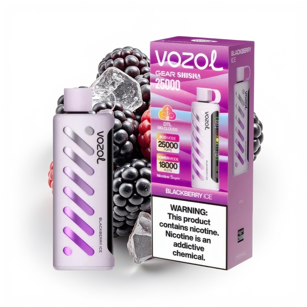 VOZOL Gear Shisha 25000 Bjørnebær Is Dual Mesh
