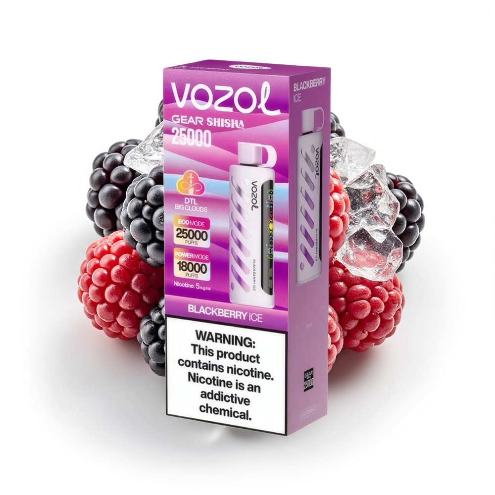 VOZOL Gear Shisha 25000 Bjørnebær Is Dual Mesh