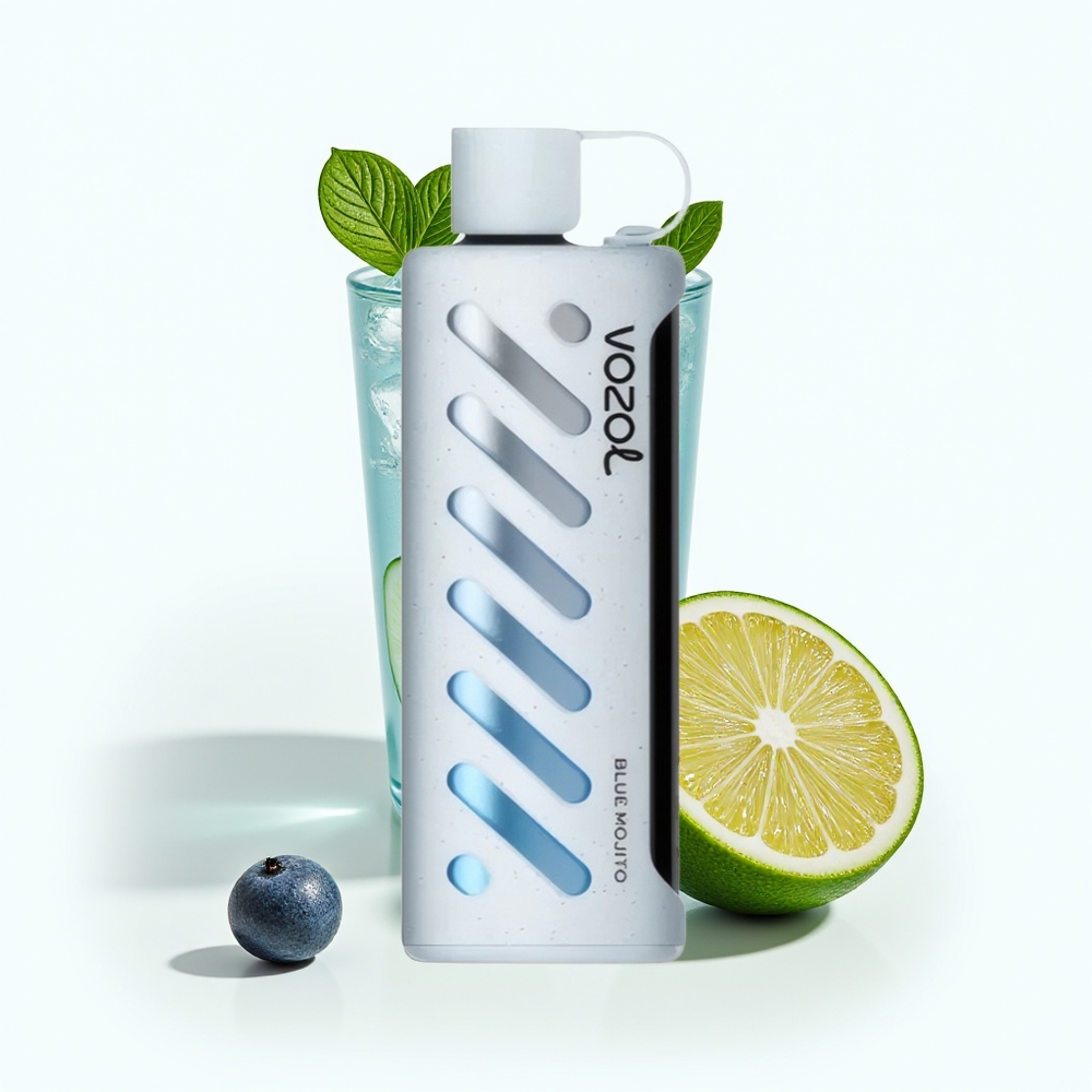 VOZOL Gear Shisha 25000 Blå Mojito med Dual Mesh