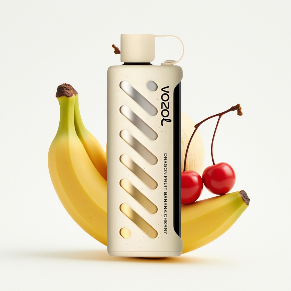 VOZOL Gear Shisha 25000 Dragefrukt Banan Kirsebær Dual Mesh