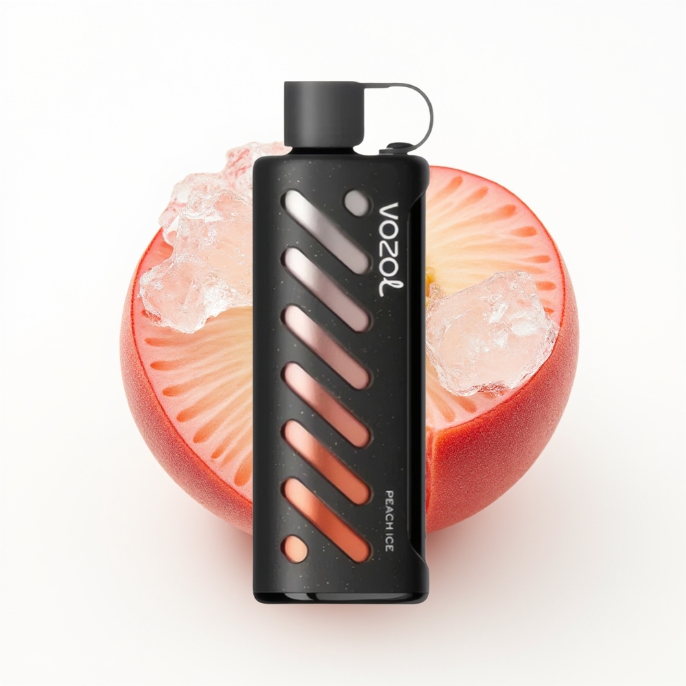 VOZOL Gear Shisha 25000 Fersken Is med Dual Mesh