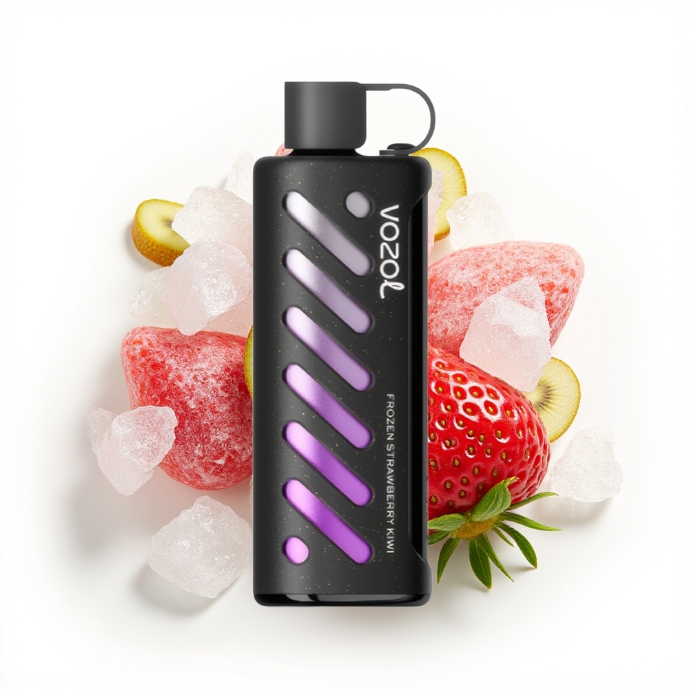 VOZOL Gear Shisha 25000 Frossen Jordbær Kiwi Med Dual Mesh