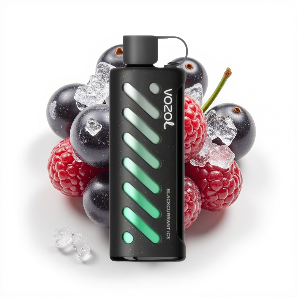 VOZOL Gear Shisha 25000 Svartrips Is med Dual Mesh Dual Modes